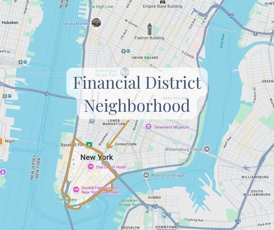 Financial District neighborhood map